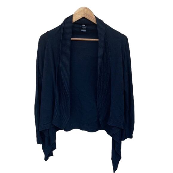 H&M black open cardigan sweater size medium - Picture 1 of 6